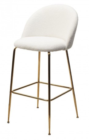 Барный стул GLADE NINI-01 Белый, teddy / золотой каркас М-City в Лабытнанги - labytnangi.mebel-74.com | фото