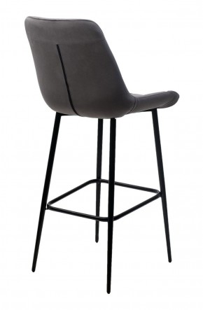 Барный стул ХОФМАН, цвет H-14 Серый, велюр / черный каркас М-City в Лабытнанги - labytnangi.mebel-74.com | фото