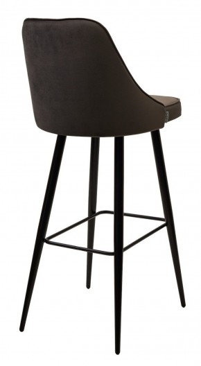 Барный стул NEPAL-BAR ГРАФИТ #14, велюр/ черный каркас (H=78cm) М-City в Лабытнанги - labytnangi.mebel-74.com | фото