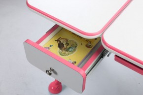 Парта-трансофрмер Amare Pink с выдвижным ящиком в Лабытнанги - labytnangi.mebel-74.com | фото
