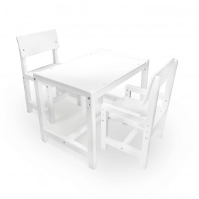 Детский растущий комплект стол и два стула  Я САМ "Лофт" (Белый, Белый) в Лабытнанги - labytnangi.mebel-74.com | фото