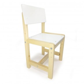 Детский растущий комплект стол и стул  Я САМ "Лофт" (Белый, Сосна) в Лабытнанги - labytnangi.mebel-74.com | фото