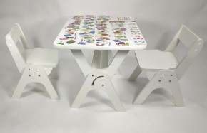 Детский растущий стол-парта и два стула Я САМ "Умка-Дуо" (Алфавит) в Лабытнанги - labytnangi.mebel-74.com | фото