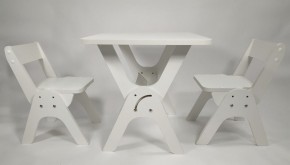 Детский растущий стол-парта и два стула Я САМ "Умка-Дуо" (Белый) в Лабытнанги - labytnangi.mebel-74.com | фото