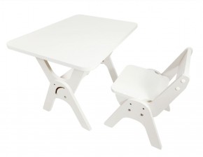 Детский растущий стол-парта и стул Я САМ "Умка" (Белый) в Лабытнанги - labytnangi.mebel-74.com | фото