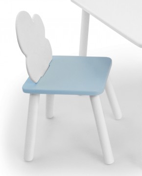 Детский стул Облачко (Белый/Голубой/Белый) в Лабытнанги - labytnangi.mebel-74.com | фото