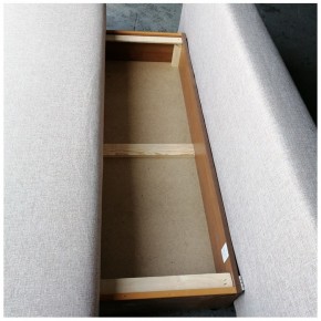 Диван-кровать Комфорт без подлокотников BALTIC AZURE (2 подушки) в Лабытнанги - labytnangi.mebel-74.com | фото