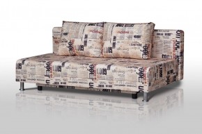 Диван-кровать Комфорт без подлокотников Принт "Gazeta" (2 подушки) в Лабытнанги - labytnangi.mebel-74.com | фото