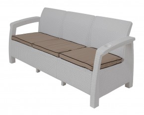 Диван Yalta Premium Sofa 3 Set (Ялта) белый (+подушки под спину) в Лабытнанги - labytnangi.mebel-74.com | фото