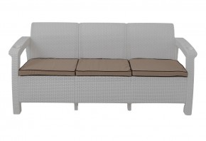 Диван Yalta Premium Sofa 3 Set (Ялта) белый (+подушки под спину) в Лабытнанги - labytnangi.mebel-74.com | фото