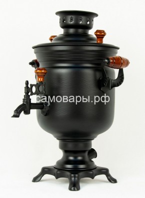 Электрический самовар "Черный Русский" матовая банка на 3 литра (Ограниченная серия) в Лабытнанги - labytnangi.mebel-74.com | фото