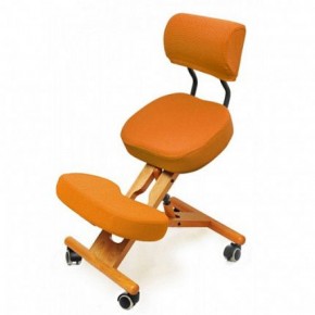 Коленный стул со спинкой Smartstool KW02В + Чехлы в Лабытнанги - labytnangi.mebel-74.com | фото