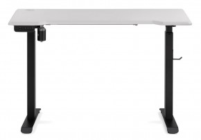 Компьютерный стол Маркос с механизмом подъема 120х75х75 белая шагрень / черный в Лабытнанги - labytnangi.mebel-74.com | фото