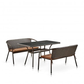 Комплект мебели из иск. ротанга T286A/S139A-W53 Brown в Лабытнанги - labytnangi.mebel-74.com | фото