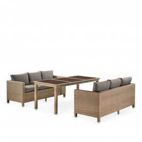 Комплект плетеной мебели T365/S65B-W65 Light Brown в Лабытнанги - labytnangi.mebel-74.com | фото