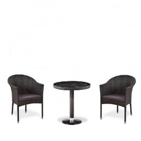 Комплект плетеной мебели T601/Y350A-W53 Brown (2+1) в Лабытнанги - labytnangi.mebel-74.com | фото