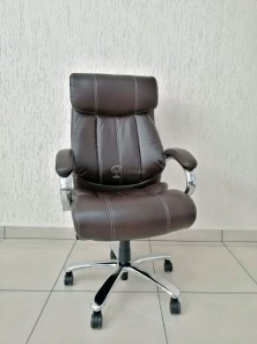 Кресло Barneo K-303 для руководителя (коричневая экокожа) в Лабытнанги - labytnangi.mebel-74.com | фото