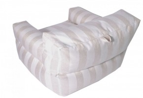 Кресло бескаркасное Уют полоса (Молочный) в Лабытнанги - labytnangi.mebel-74.com | фото