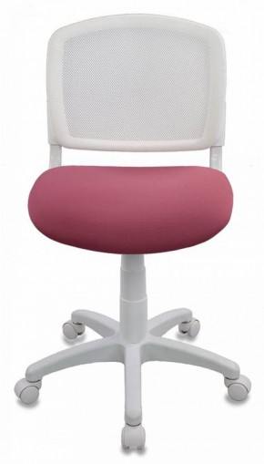 Кресло детское Бюрократ CH-W296NX/26-31 белый TW-15 розовый 26-31 в Лабытнанги - labytnangi.mebel-74.com | фото