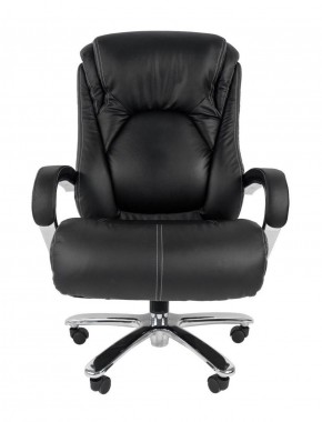 Кресло для руководителя CHAIRMAN 402 (Кожа) Черное в Лабытнанги - labytnangi.mebel-74.com | фото