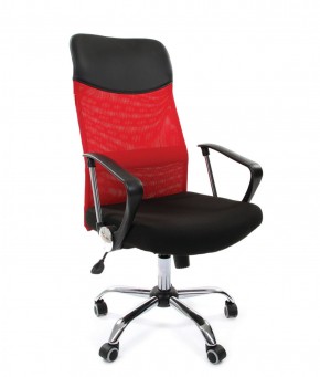 Кресло для руководителя CHAIRMAN 610 N (15-21 черный/сетка красный) в Лабытнанги - labytnangi.mebel-74.com | фото