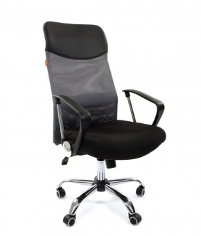Кресло для руководителя CHAIRMAN 610 N(15-21 черный/сетка серый) в Лабытнанги - labytnangi.mebel-74.com | фото