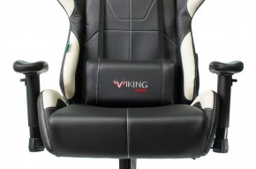 Кресло игровое Бюрократ VIKING 5 AERO WHITE черный/белый в Лабытнанги - labytnangi.mebel-74.com | фото