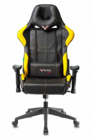 Кресло игровое Бюрократ VIKING 5 AERO YELLOW черный/желтый в Лабытнанги - labytnangi.mebel-74.com | фото