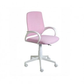 Кресло Ирис White сетка/ткань розовая в Лабытнанги - labytnangi.mebel-74.com | фото