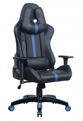 Кресло компьютерное BRABIX "GT Carbon GM-120" (черное/синее) 531930 в Лабытнанги - labytnangi.mebel-74.com | фото