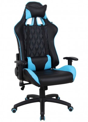 Кресло компьютерное BRABIX "GT Master GM-110" (черное/голубое) 531928 в Лабытнанги - labytnangi.mebel-74.com | фото