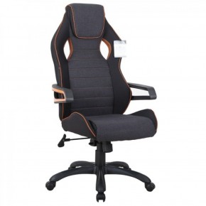 Кресло компьютерное BRABIX Techno Pro GM-003 (ткань черное/серое, вставки оранжевые) 531813 в Лабытнанги - labytnangi.mebel-74.com | фото