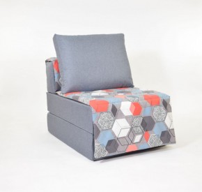 Кресло-кровать бескаркасное Харви (серый-геометрия слейт) в Лабытнанги - labytnangi.mebel-74.com | фото