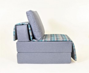 Кресло-кровать бескаркасное Харви (серый-квадро азур) в Лабытнанги - labytnangi.mebel-74.com | фото
