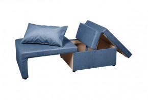 Кресло-кровать Милена (синий) Велюр в Лабытнанги - labytnangi.mebel-74.com | фото