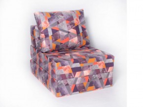Кресло-кровать-пуф бескаркасное Окта (Велюр принт 2) в Лабытнанги - labytnangi.mebel-74.com | фото