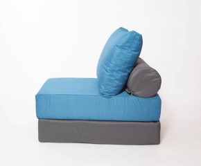 Кресло-кровать-пуф бескаркасное Прайм (синий-графит (Ф)) в Лабытнанги - labytnangi.mebel-74.com | фото