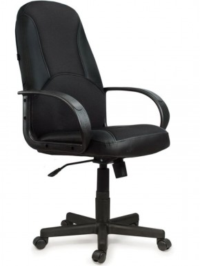 Кресло офисное BRABIX "City EX-512" (кожзам черный, ткань черная) 531407 в Лабытнанги - labytnangi.mebel-74.com | фото