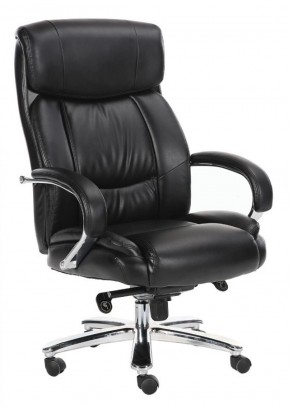 Кресло офисное BRABIX "Direct EX-580" (хром/рециклированная кожа/черное) 531824 в Лабытнанги - labytnangi.mebel-74.com | фото