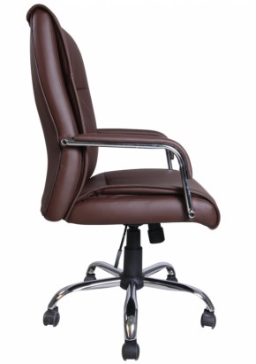 Кресло офисное BRABIX "Space EX-508" (экокожа, хром, коричневое) 531164 в Лабытнанги - labytnangi.mebel-74.com | фото