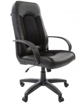 Кресло офисное BRABIX "Strike EX-525" (экокожа черная, ткань черная) 531381 в Лабытнанги - labytnangi.mebel-74.com | фото