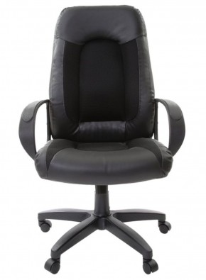 Кресло офисное BRABIX "Strike EX-525" (экокожа черная, ткань черная) 531381 в Лабытнанги - labytnangi.mebel-74.com | фото