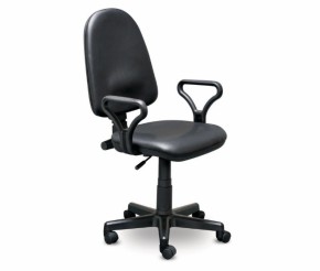 Кресло офисное Престиж+ (черный кожзам PV-1) г/п 140/ПВМ/ гольф в Лабытнанги - labytnangi.mebel-74.com | фото
