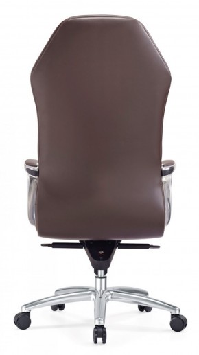 Кресло руководителя Бюрократ _AURA/BROWN коричневый в Лабытнанги - labytnangi.mebel-74.com | фото