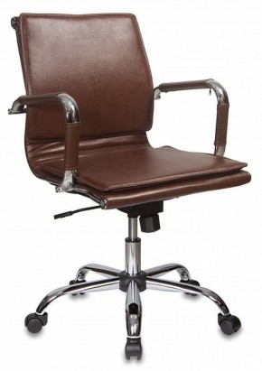 Кресло руководителя Бюрократ CH-993-LOW/BROWN коричневый в Лабытнанги - labytnangi.mebel-74.com | фото