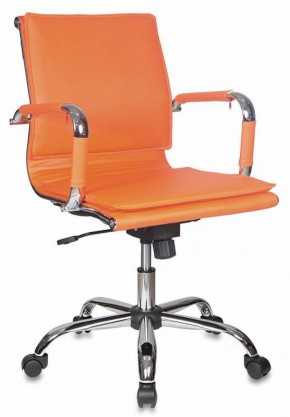 Кресло руководителя Бюрократ CH-993-LOW/ORANGE оранжевый в Лабытнанги - labytnangi.mebel-74.com | фото