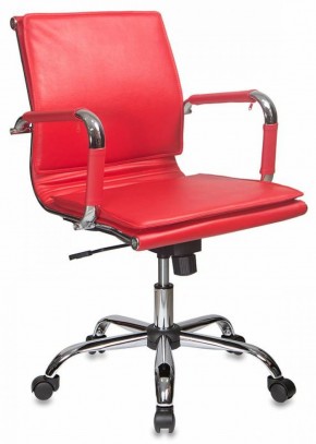 Кресло руководителя Бюрократ CH-993-LOW/RED красный в Лабытнанги - labytnangi.mebel-74.com | фото