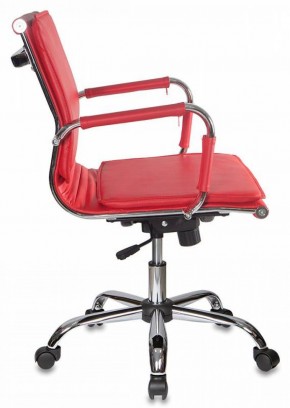 Кресло руководителя Бюрократ CH-993-LOW/RED красный в Лабытнанги - labytnangi.mebel-74.com | фото