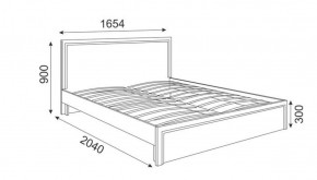 Кровать 1.6 М07 Стандарт с основанием Беатрис (Орех гепланкт) в Лабытнанги - labytnangi.mebel-74.com | фото