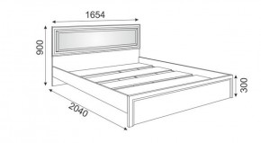 Кровать 1.6 М09 с мягкой спинкой и настилом Беатрис (Орех гепланкт) в Лабытнанги - labytnangi.mebel-74.com | фото